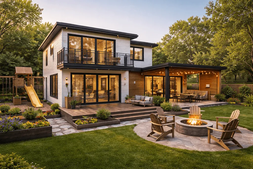 Modular home designed for a growing family