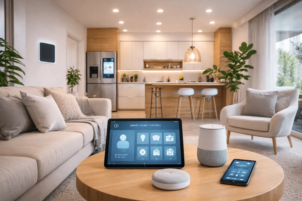 Smart home interior with integrated technology