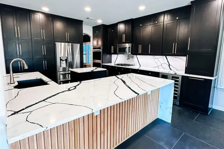Kitchen remodel in its early planning and layout stage