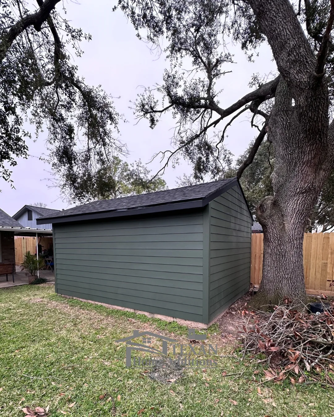Beautiful custom outdoor living space by Texan Home Additions in League City, TX