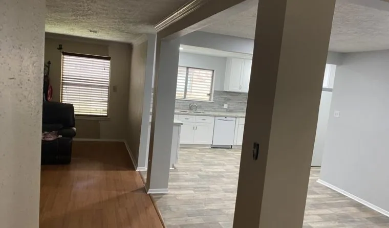 Interior of a room addition