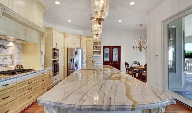 Long remodeled kitchen
